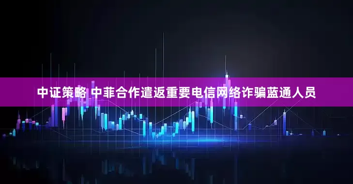中证策略 中菲合作遣返重要电信网络诈骗蓝通人员