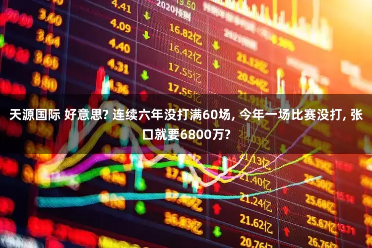 天源国际 好意思? 连续六年没打满60场, 今年一场比赛没打, 张口就要6800万?